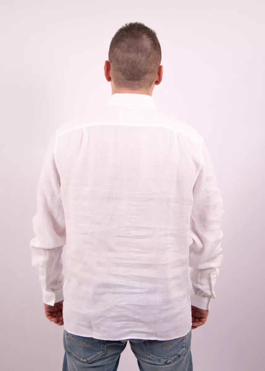 Lacoste Linnen Overhemd 4 Lacoste ch5692 001 white