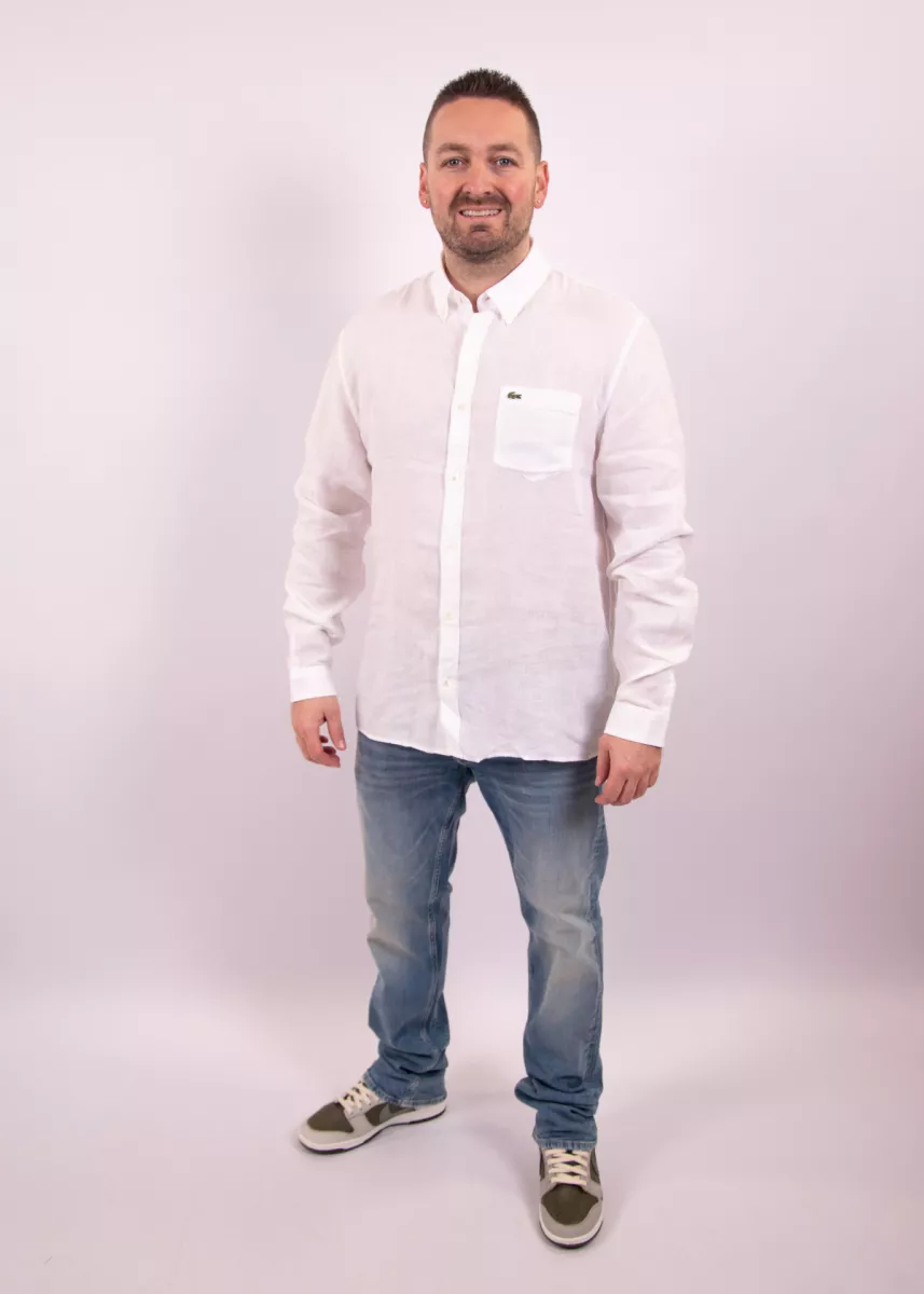 Lacoste Linnen Overhemd 5 Lacoste ch5692 001 white