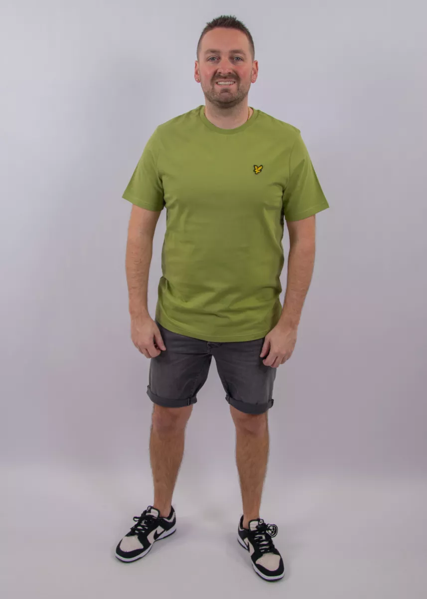 Lyle & Scott Plain T-Shirt Y123 5 Lyle & Scott ts400vogt y123 shrub green