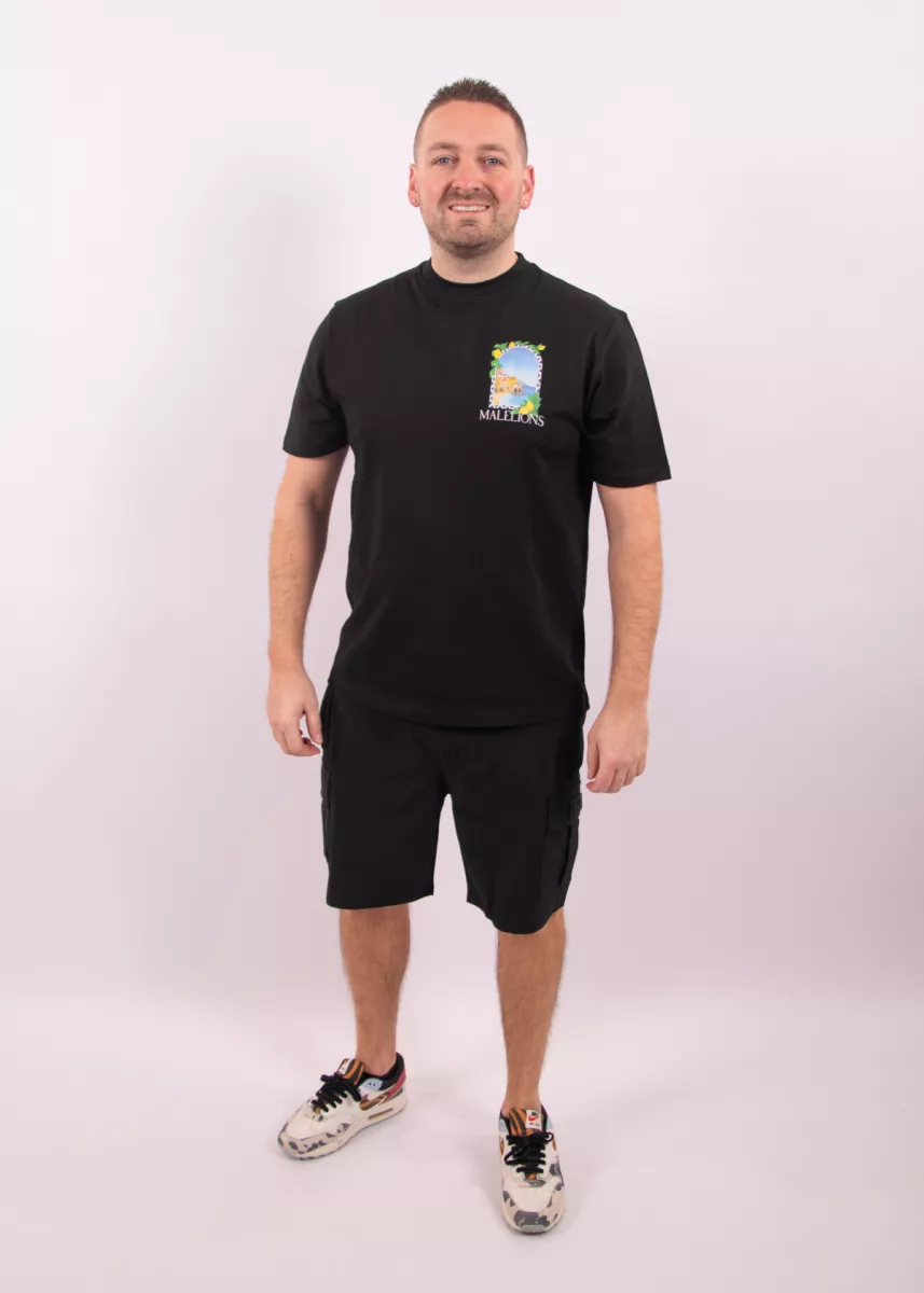 Malelions Amalfi Window T-Shirt 5 Malelions amalfi window t-shirt black
