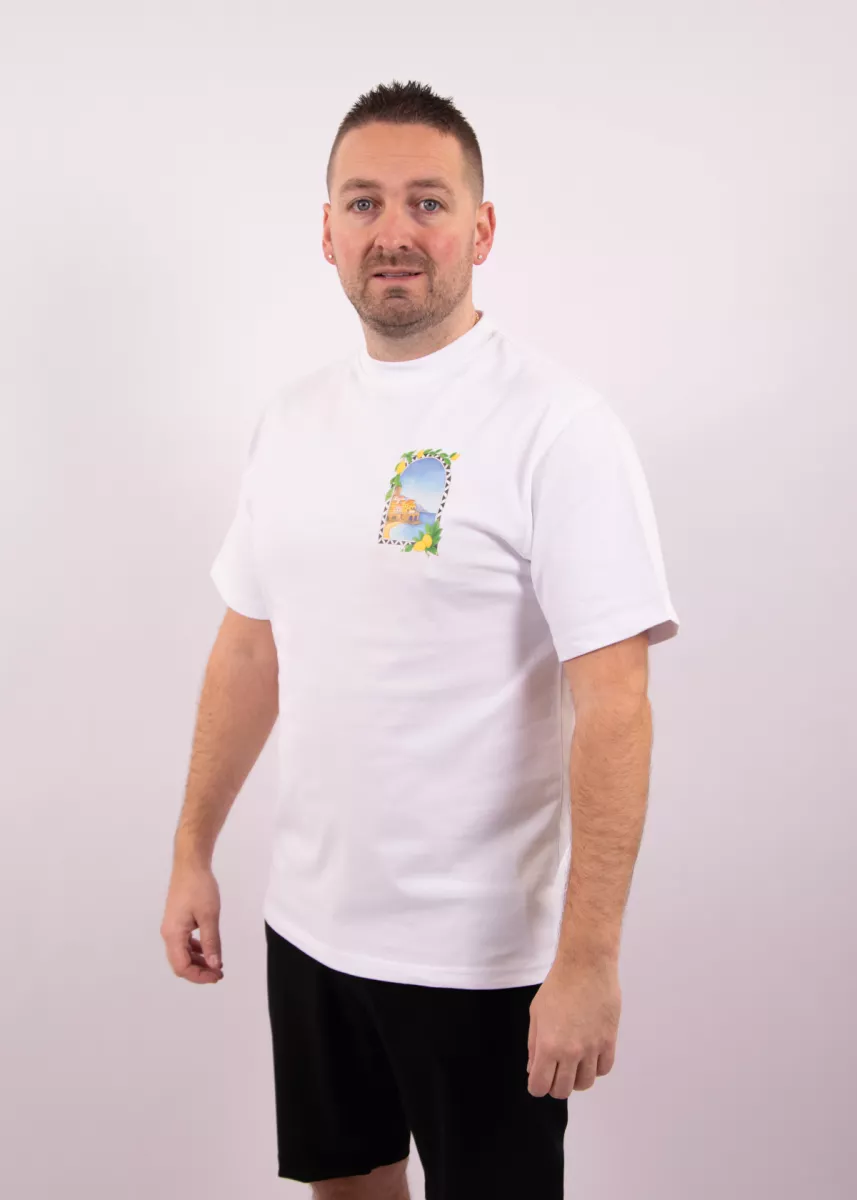 Malelions Amalfi Window T-Shirt 3 Malelions amalfi window t-shirt white