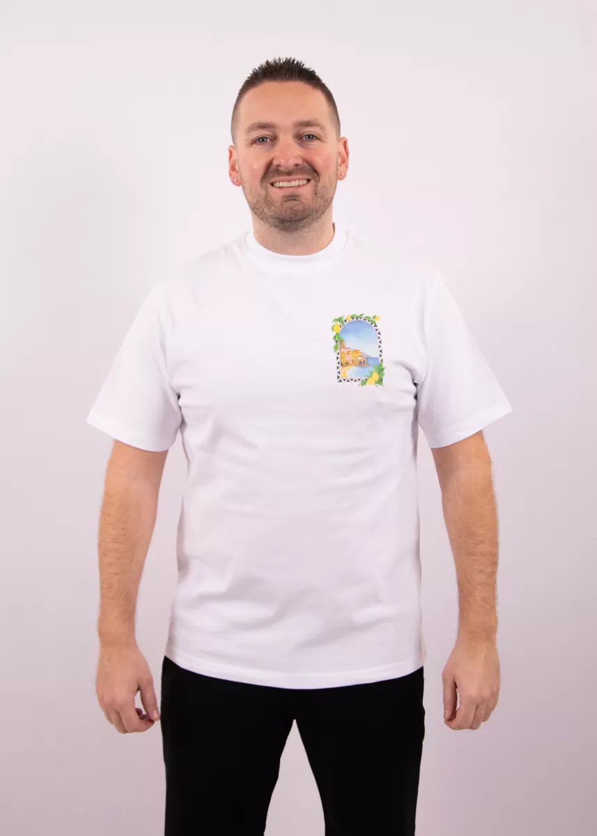 Malelions Amalfi Window T-Shirt 2 Malelions amalfi window t-shirt white