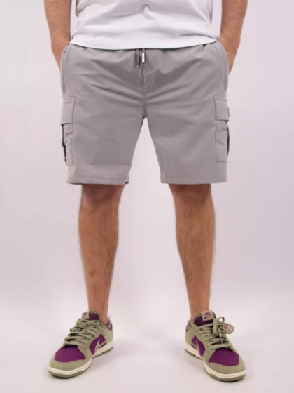 Malelions capri cargo shorts ice blue