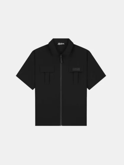 Malelions capri zip shirt black