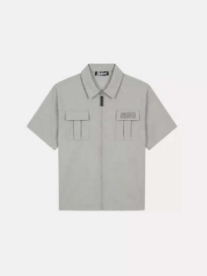 Malelions capri zip shirt ice blue