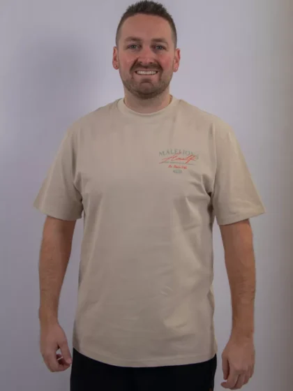 Malelions dolce vita t-shirt light taupe