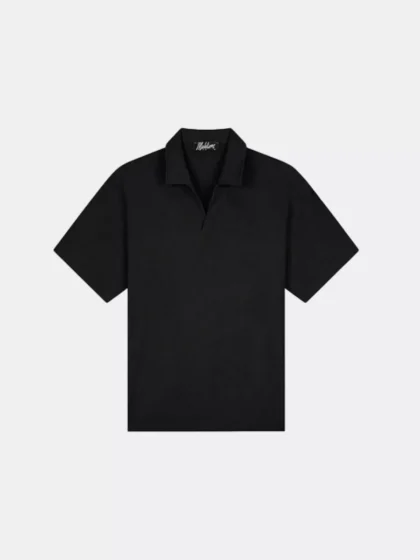 Malelions emblem seersucker buttonless p black