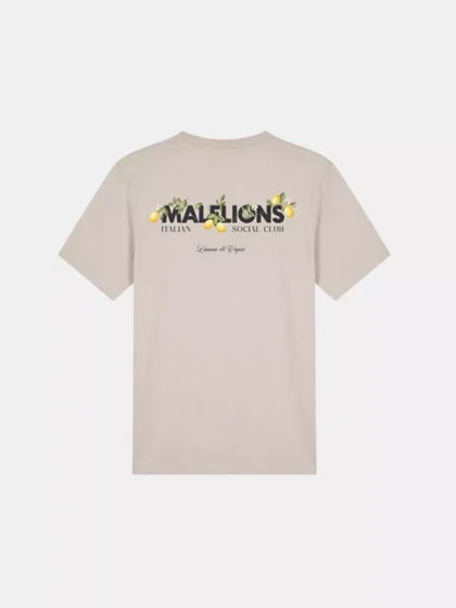 Malelions limone di capri t-shirt light taupe