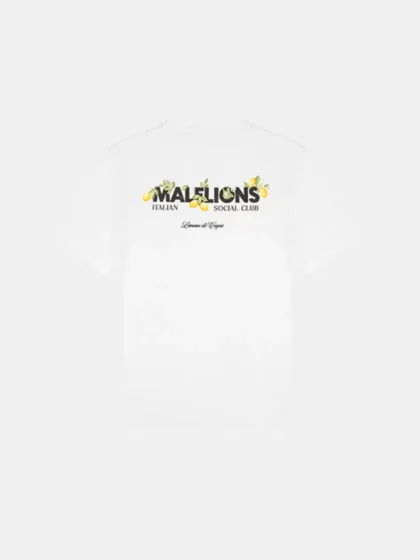 Malelions limone di capri t-shirt white