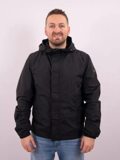 Malelions nylon windbreaker black