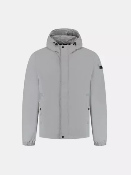 Malelions nylon windbreaker pearl grey
