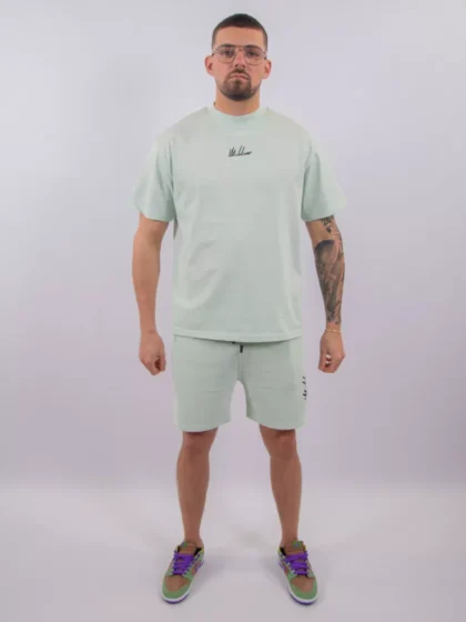 Malelions oversized split t-shirt pale green