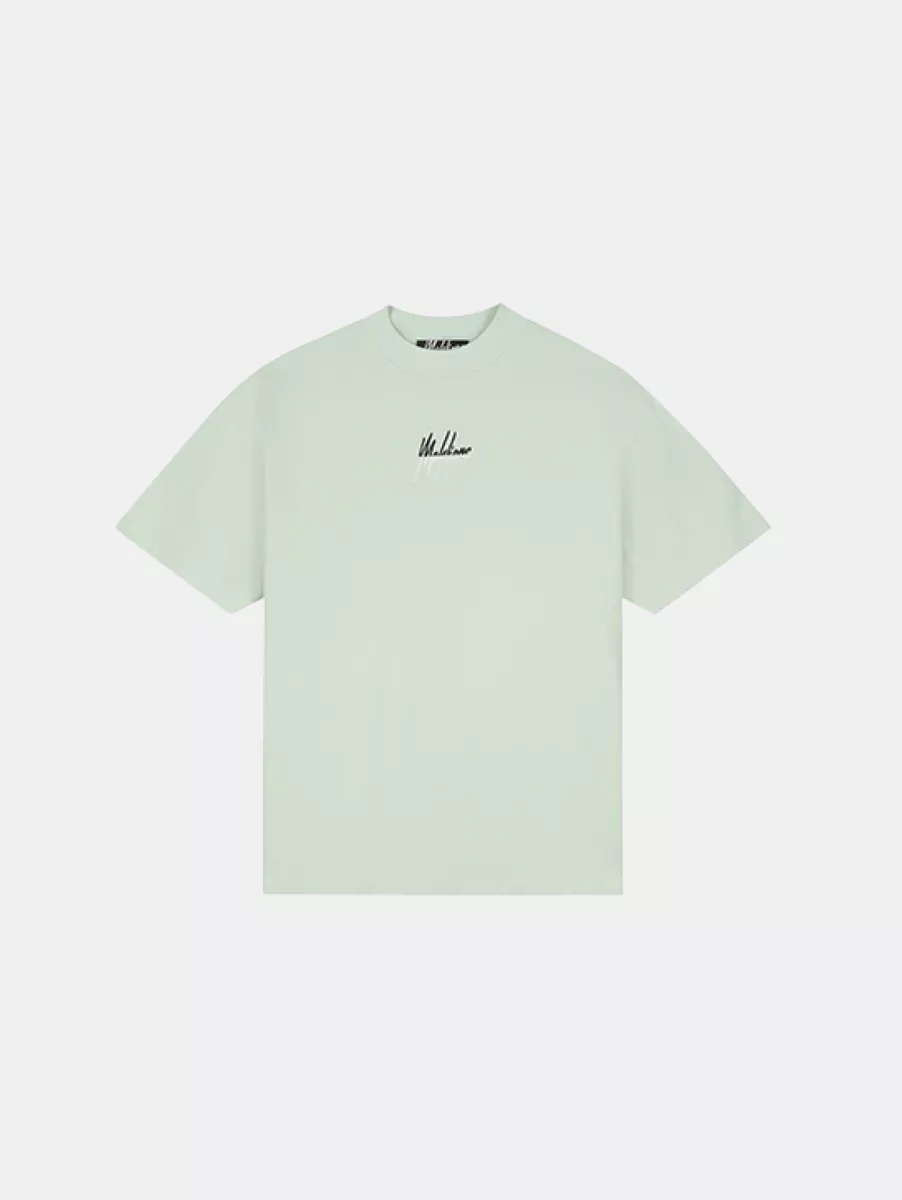 Malelions Oversized Split T-Shirt 1 Malelions oversized split t-shirt pale green