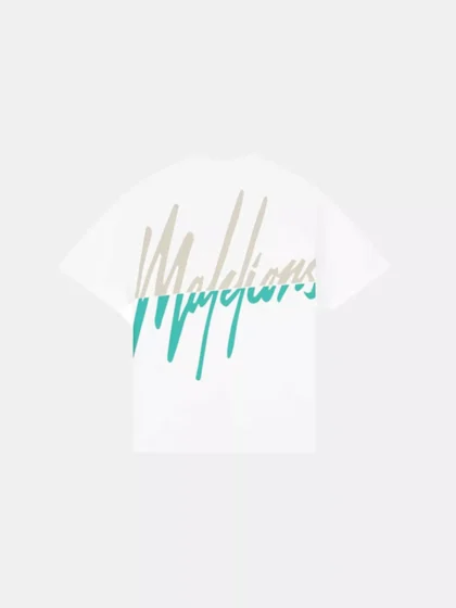 Malelions oversized split t-shirt white
