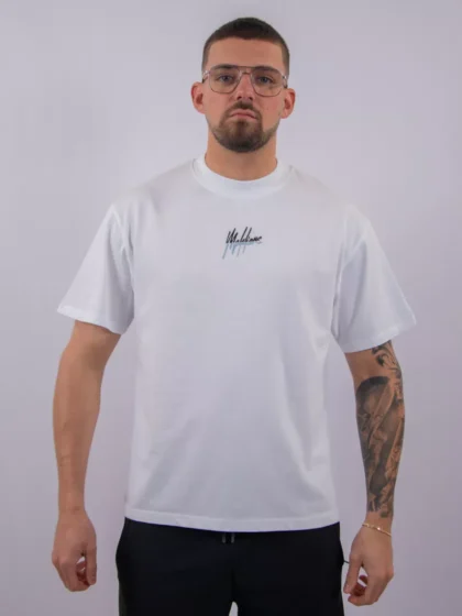 Malelions oversized split t-shirt white