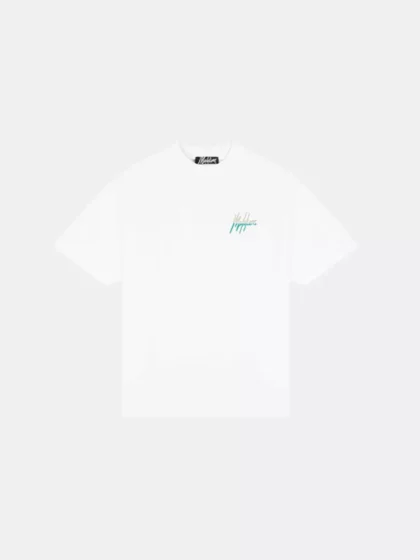 Malelions oversized split t-shirt white