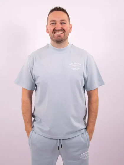 Malelions permanent vacation t-shirt ice blue