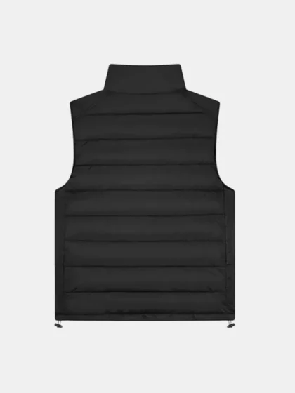 Malelions placket padded vest black