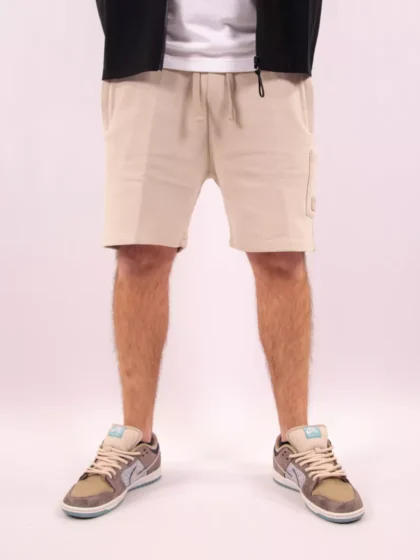 Malelions pocket shorts light taupe