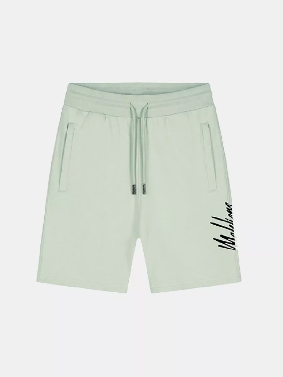 Malelions Split Shorts 1 Malelions split shorts pale green