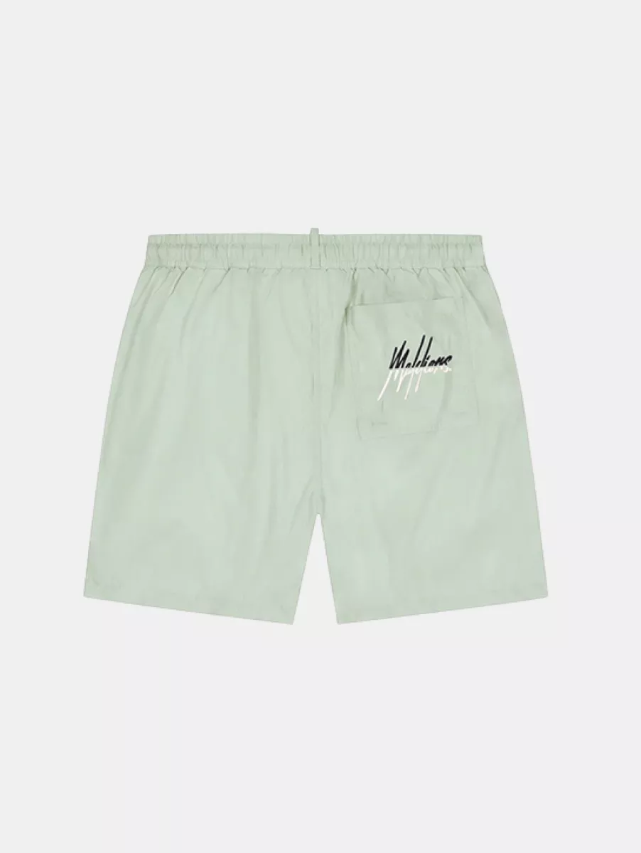 Malelions Split Swim Shorts 2 Malelions split swim shorts pale green