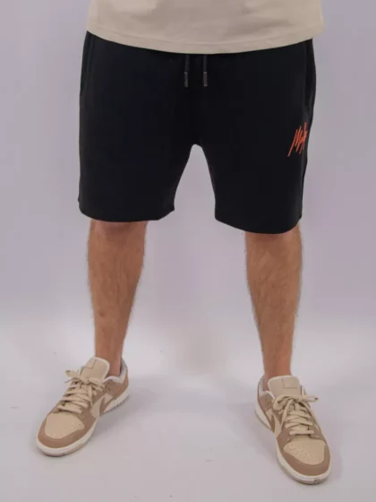 Malelions striped signature short black