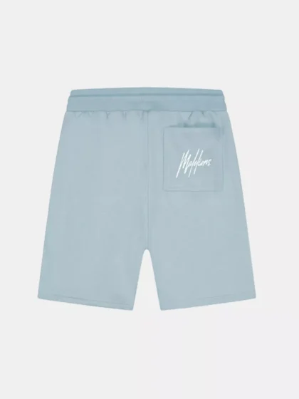 Malelions striped signature short ice blue