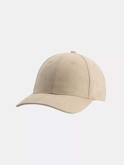 Malelions suede signature cap taupe