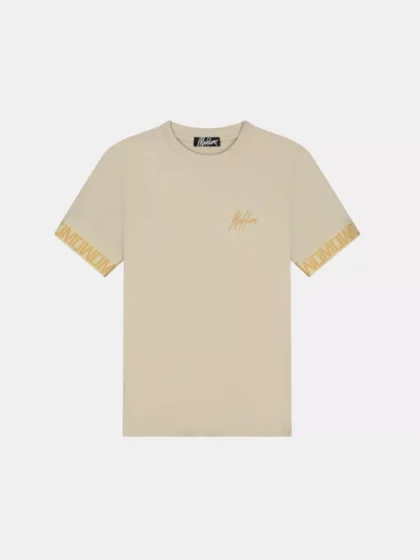 Malelions venetian t-shirt light taupe