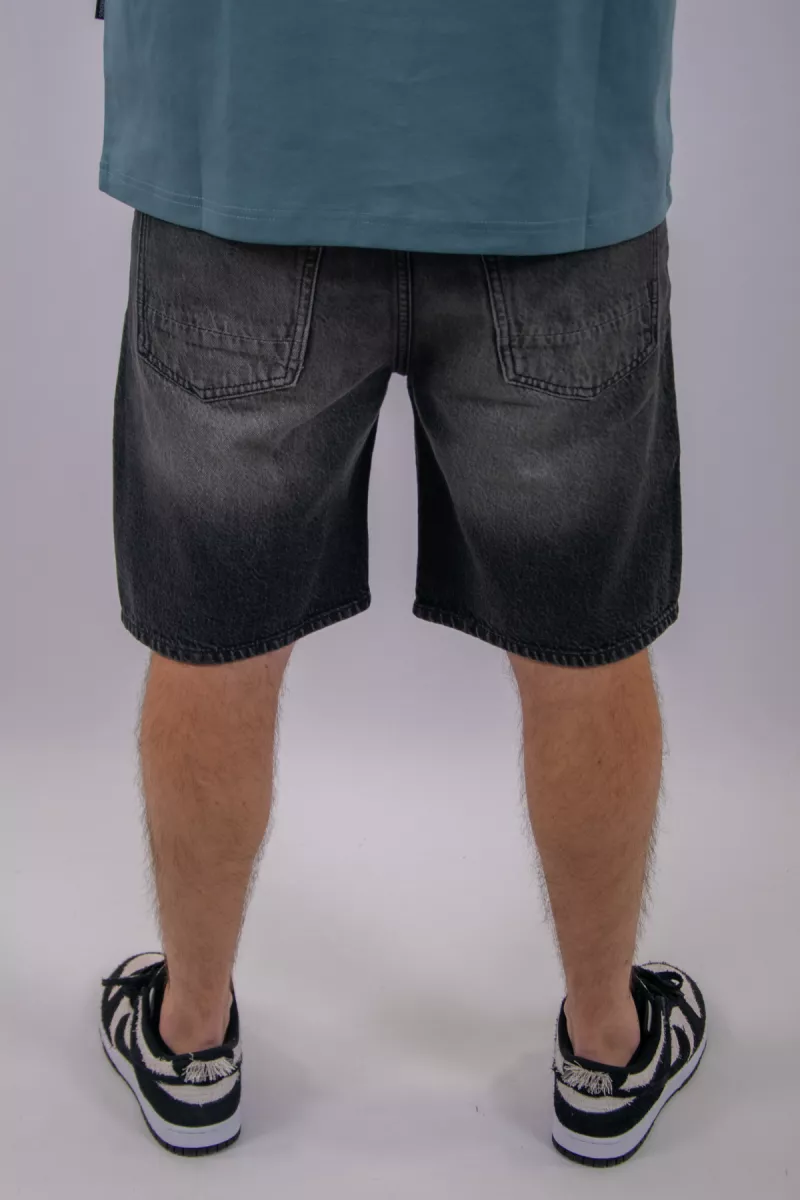 Purewhite The Owen Regular Fit Denim Short 4 Purewhite the owen w1638 87 denim dark grey