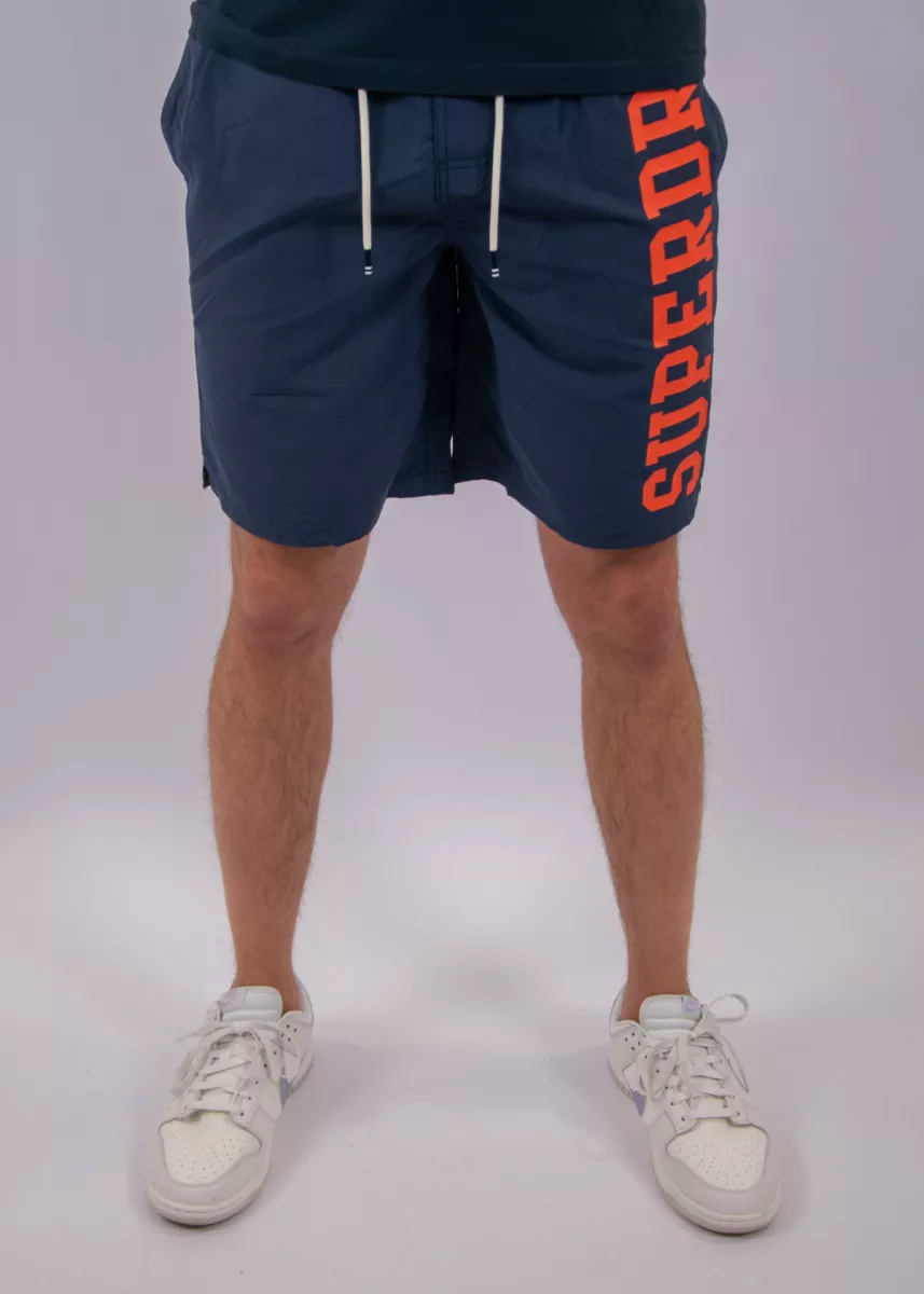 Superdry Logo 19 Boardshort 2 Superdry m3010268a 09s nautical navy