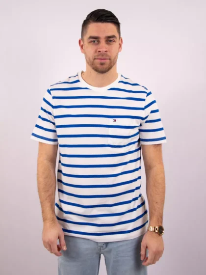 Tommy Hilfiger mw0mw41378 0fj ecru/regal blue stripe