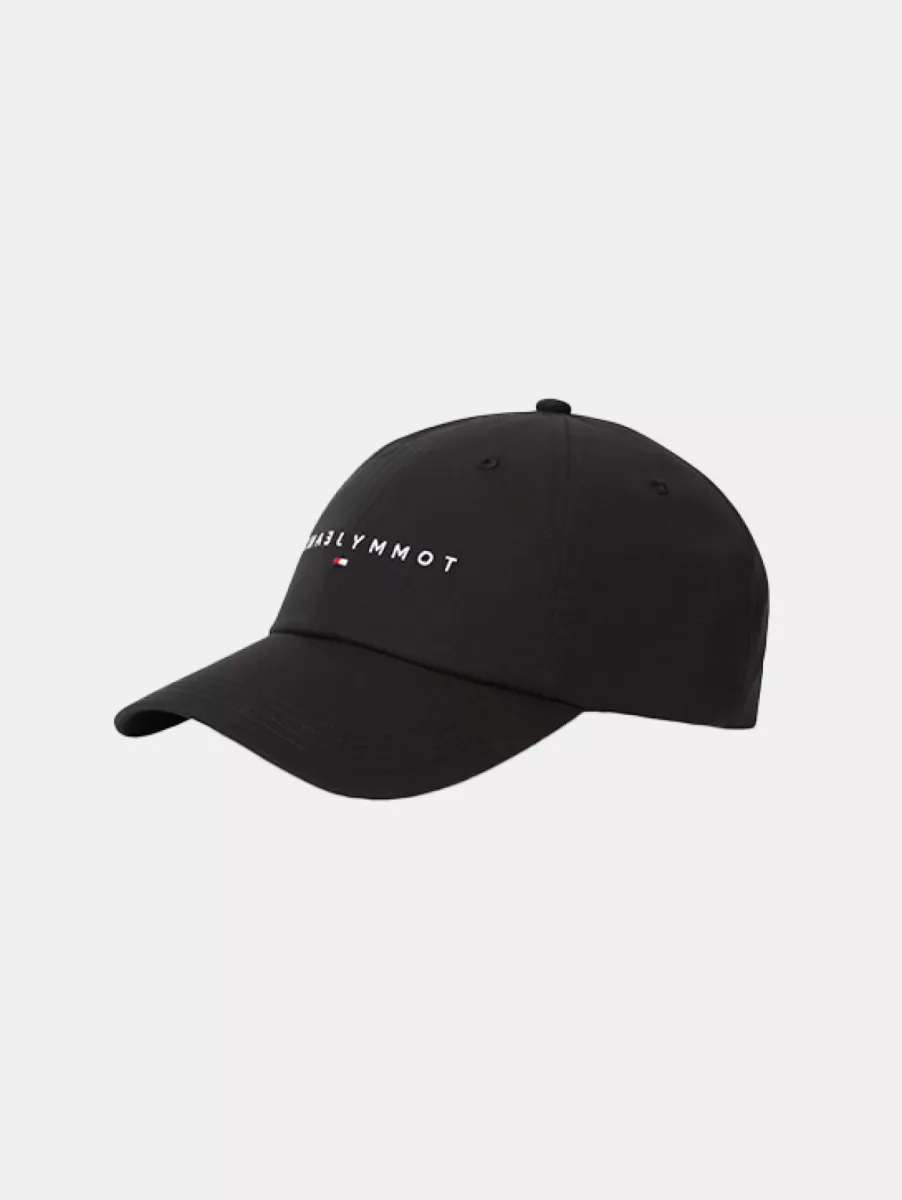 Tommy Jeans TJM Linear Logo Cap 1 Tommy Jeans am0am14198 bds black