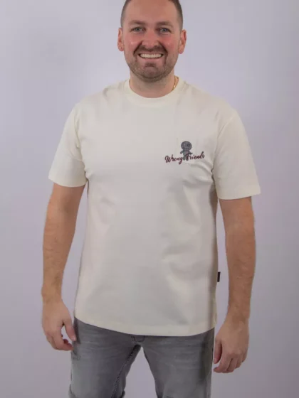 Wrong Friends baltimore t-shirt coconut white