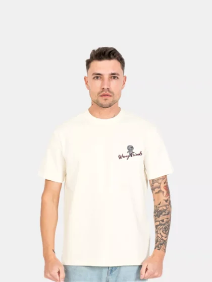 Wrong Friends baltimore t-shirt coconut white