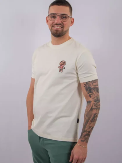 Wrong Friends cabri t-shirt coconut white