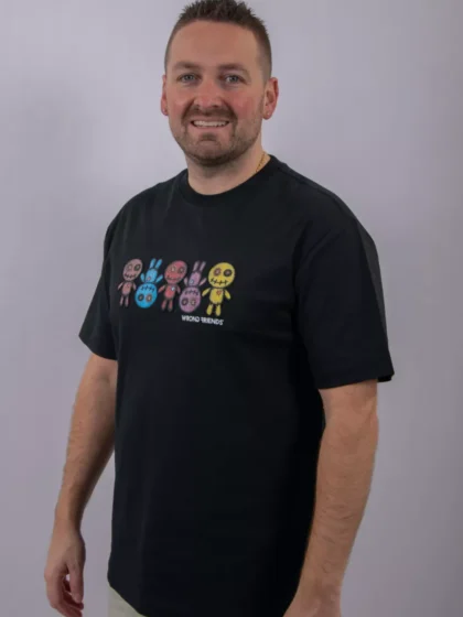 Wrong Friends franklin t-shirt black