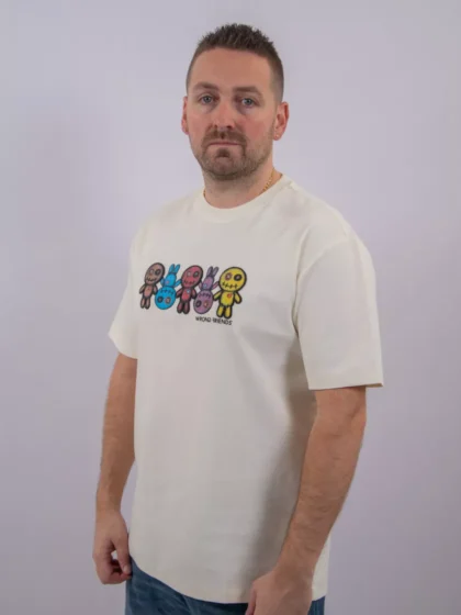 Wrong Friends franklin t-shirt coconut white