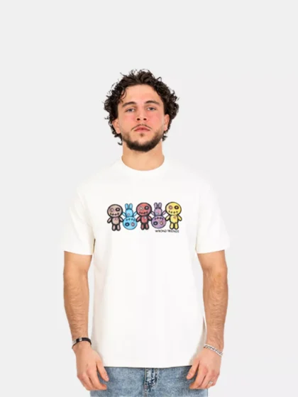 Wrong Friends franklin t-shirt coconut white
