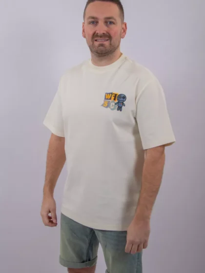 Wrong Friends social club t-shirt wf coconut white