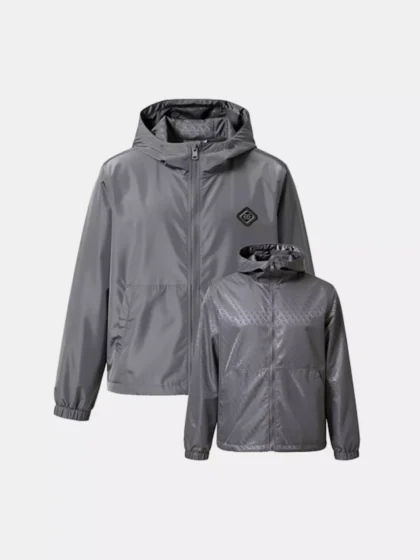 XPLCT reverse windbreaker light grey