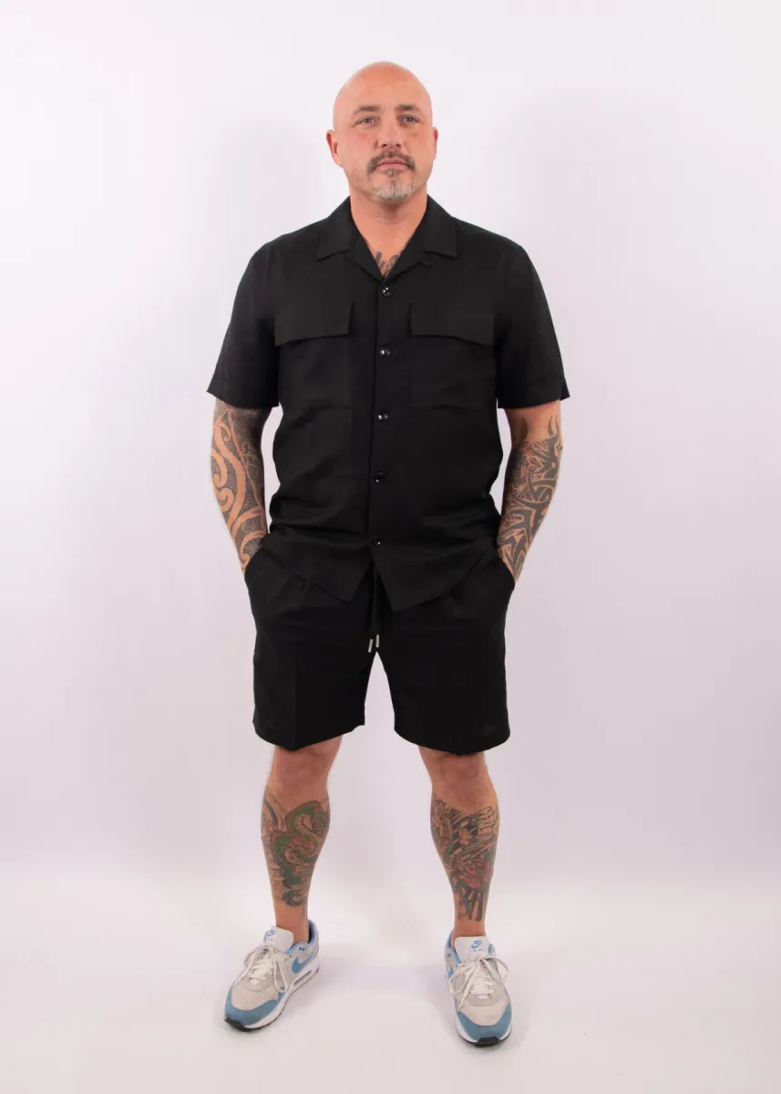 Antony Morato Super Short Neil Regular Fit Linen 5 Antony Morato mmsh00230 9000