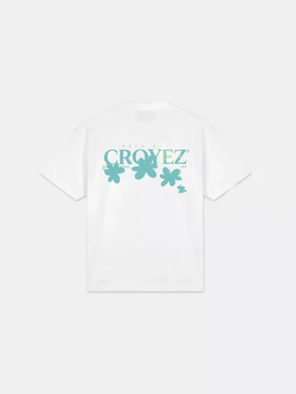 Croyez botanique t-shirt white/tiffany blue