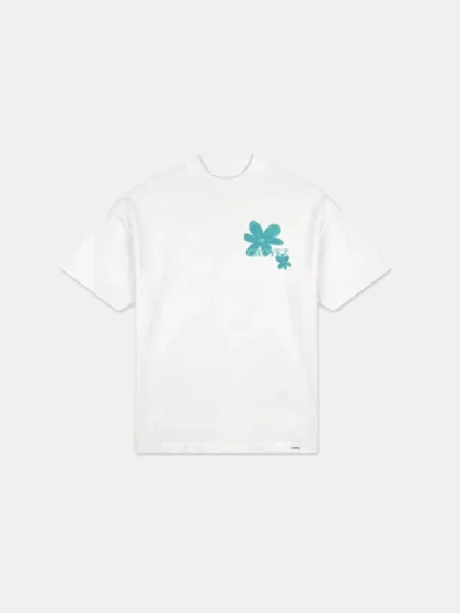 Croyez botanique t-shirt white/tiffany blue