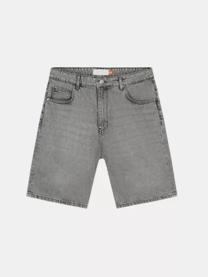 Croyez cd2 washed denim shorts light grey