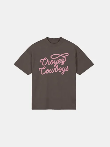 Croyez cowboys t-shirt washed brown