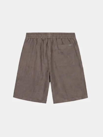 Croyez crinkle patch shorts washed brown