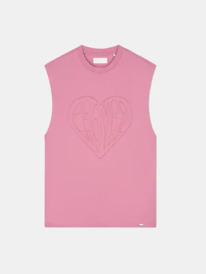 Croyez cutout heart sleeveless t-shi mauve