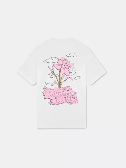 Croyez fleur heureuse t-shirt white