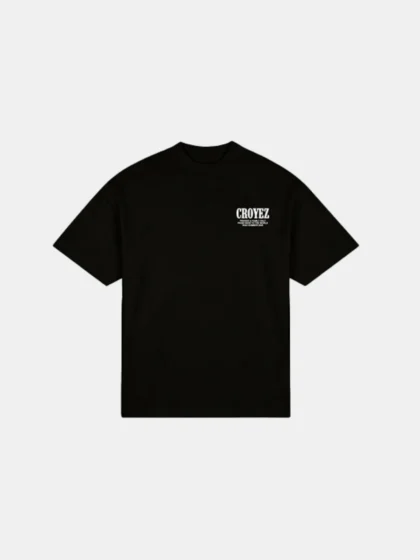 Croyez flower and heart t-shirt black